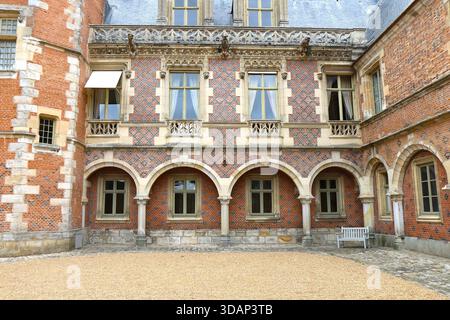 Le château de Maintenon, construit au XVIIe siècle, Village de Maintenon, Département d'Eure et Loir, Frankreich Stockfoto