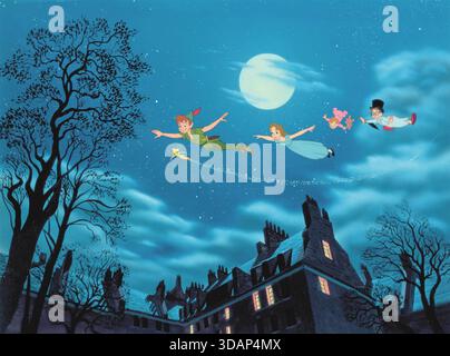 PETER PAN 1952 Walt Disney Film mit Bobby Driscoll als Stimme von Peter Pan Stockfoto
