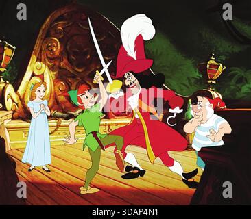 PETER PAN 1952 Walt Disney Film mit Bobby Driscoll als Stimme von Peter Pan Stockfoto