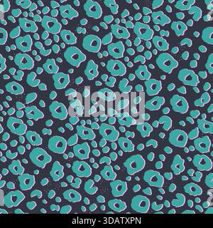 Teppich Aus Tierfell. Farbenfrohe Safari-Haut. Illustration Zum Leopardenmuster. Helle Textur. Gepard Mit Pelzstruktur. Tierfarbene Textur. Stock Vektor