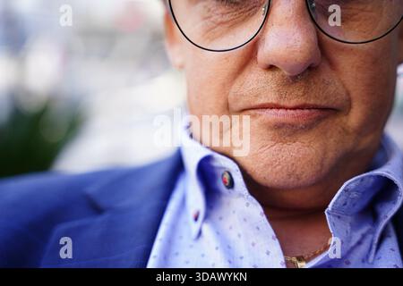 Geschäftsmann Nahaufnahme Porträt. Stockfoto