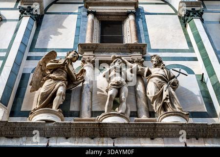 Die Taufe Christi im Baptisterium von Florenz in Florenz, Italien. Stockfoto