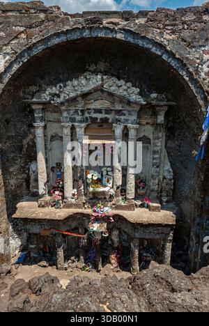Antike Kirche San Juan Parangaricutiro, Michoacán, Mexiko Stockfoto