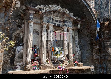 Antike Kirche San Juan Parangaricutiro, Michoacán, Mexiko Stockfoto