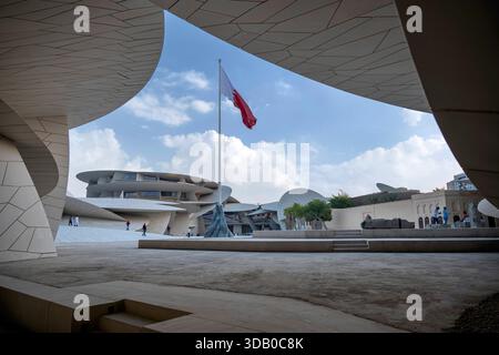 Doha, Katar - 10. Dezember 2025: Das Nationalmuseum von Katar Stockfoto