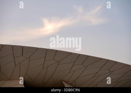 Doha, Katar - 10. Dezember 2025: Das Nationalmuseum von Katar Stockfoto