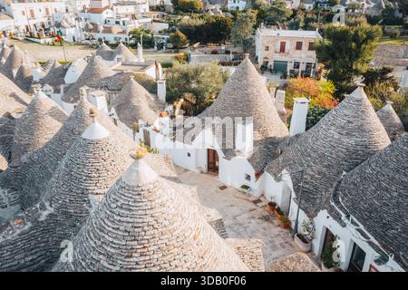 Alberobello Italien Trulli Häuser gehören zum UNESCO-Weltkulturerbe Stockfoto