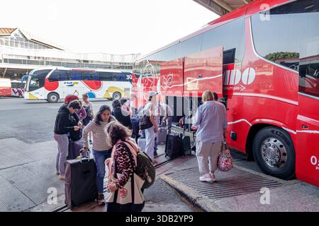 Puebla Mexico, CAPU Central de Autobuses de Puebla Bushaltestelle, ADO Bus Gepäckabfertigung, Personal, das Passagiere mit Gepäck hilft, Männer Erwachsene männliche Arbeiter Stockfoto