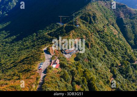 Luftkamm-Anlage in der Nähe von Pico do Arieiro in Madeira, Portugal Stockfoto