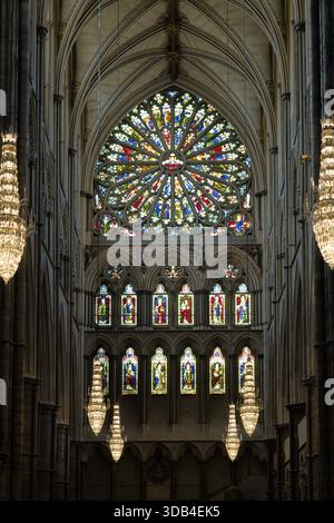 Großbritannien, England, London, Westminster Abbey, Innenraum, Orientierungspunkt, Stockfoto