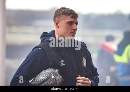 Sunderland, Großbritannien. Dezember 2025. Daniel Ballard aus Sunderland kommt während des Premier League-Spiels Sunderland gegen Newcastle United am 14. Dezember 2025 im Stadion of Light, Sunderland, Vereinigtes Königreich (Foto: Alfie Cosgrove/News Images) *** GER AUT SUI OUT *** in Sunderland, Vereinigtes Königreich am 14. Dezember 2025. (Foto: Alfie Cosgrove/News Images/SIPA USA) Credit: SIPA USA/Alamy Live News Stockfoto
