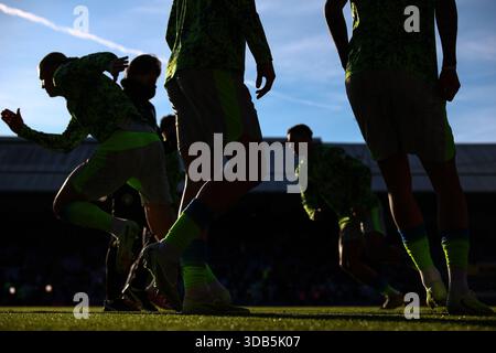 LONDON, Großbritannien - 14. Dezember 2025: Spieler von Manchester City während des Vorspiels vor dem Premier League-Spiel zwischen Crystal Palace FC und Manchester City FC im Selhurst Park (Credit: Craig Mercer/ Alamy Live News) Stockfoto