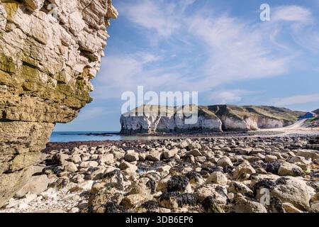 North Landing, Flamborough Head, Yorkshire, Großbritannien Stockfoto