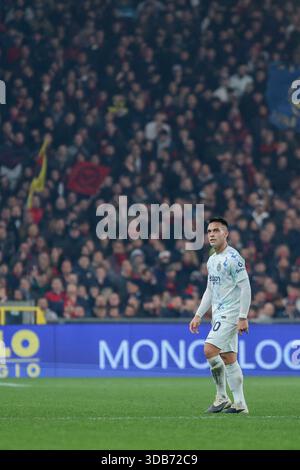 Genua, Italien. Dezember 2025. InterÕs Lautaro Martinez während des Fußballspiels der Serie A zwischen Genua und Inter im Luigi Ferraris Stadion in Genua, Italien - Sonntag, 14. Dezember 2025. Sport - Fußball . (Foto: Tano Pecoraro/Lapresse) Credit: LaPresse/Alamy Live News Stockfoto