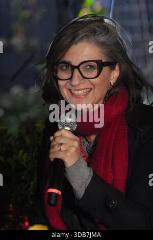 Francesca Albanese ist eine italienische Rechtsanwältin, die sich auf Menschenrechte spezialisiert hat. Sie ist UN-Sonderberichterstatterin für die besetzten palästinensischen Gebiete. Stockfoto