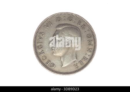 König George der sechste Schilling 1950 - Vorderseite Stockfoto