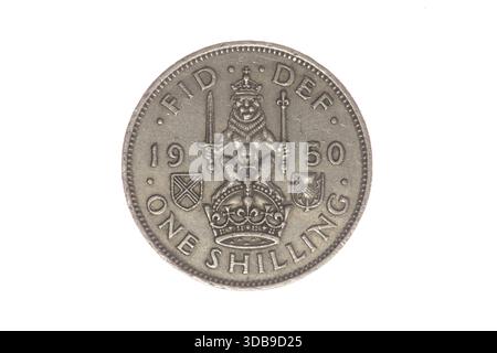 König George der sechste Schilling 1950 - rückwärts - Schottisch Stockfoto