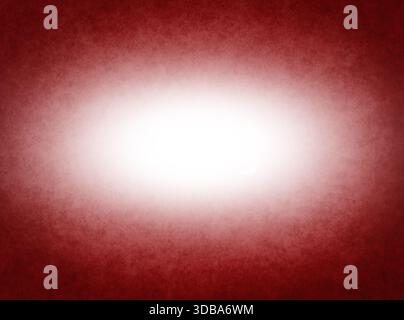 Roter strukturierter Hintergrund mit dezenter Körnung und glattem Vignetteneffekt. Weiches Licht mit dunkleren Kanten. Abstrakter Hintergrund für Design-Layouts und Stockfoto