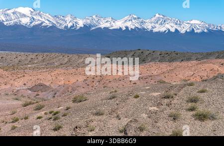 Panoramablick auf die Ansilta Mountain Range, San Juan Stockfoto