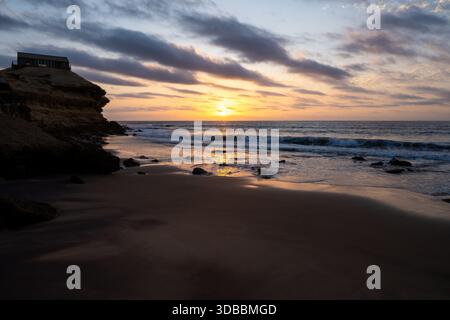 Baia dos Flamingos, sur de Angola Stockfoto