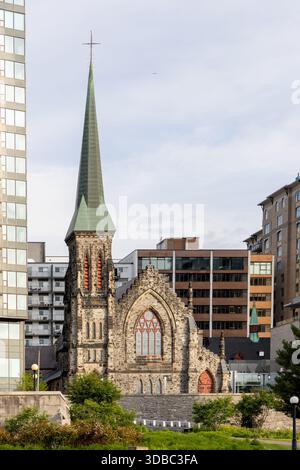 Ottawa, Kanada - 13. Juni 2025: Bau der Christ Church Cathedral Stockfoto