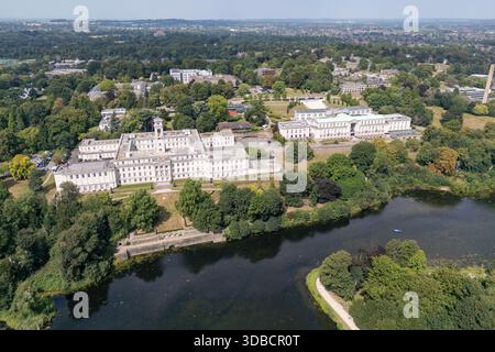 Aus der Vogelperspektive des Trent Building, University of Nottingham, Nottingham, Großbritannien. Stockfoto