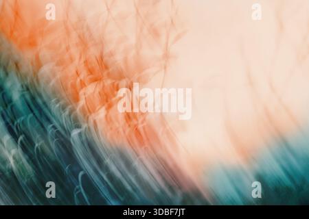 Abstrakter, unscharfer Hintergrund mit schnellen Bewegungen Stockfoto