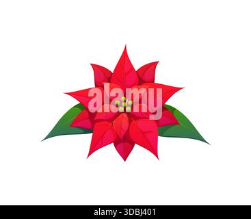 Weihnachtsdekoration mit Weihnachtsstern Stock Vektor