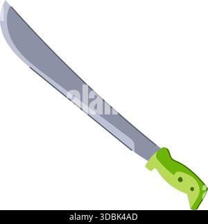 Machete Utility Tool Symbol zum Löschen von Vegetation Stock Vektor