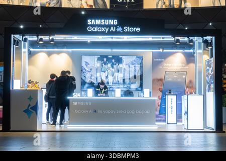 Samsung Werbe-Pop-up-Store, 'Galaxy AI Store' Istanbul Türkei Stockfoto