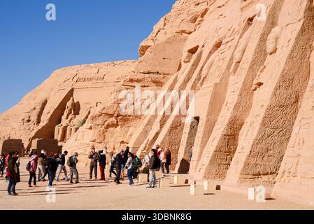 Tempel von Hathor oder Tempel von Nefertari, Tempel von Abu Simbel, Nubien, Ägypten Stockfoto