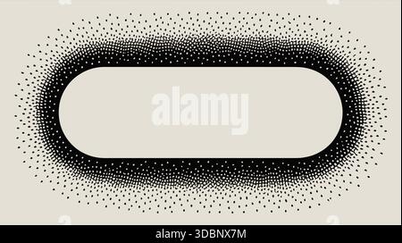 Abstrakte Ellipse mit Rastereffekt Stock Vektor
