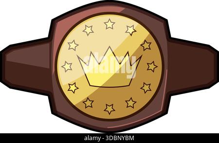 Meisterschaftsgürtel für Macht, Sieg und Erfolg Stock Vektor