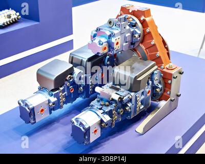 Kraftübertragungsmechanismen für Industrie- und Landmaschinen Stockfoto