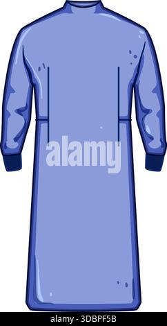 Medizinische Isolation Kleid schützt medizinisches Personal und Patienten Stock Vektor