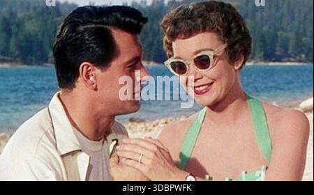 DER Film „MAGNIFICENT OBSESSION 1954 Universal Pictures“ mit Jane Wyman und Rock Hudson Stockfoto