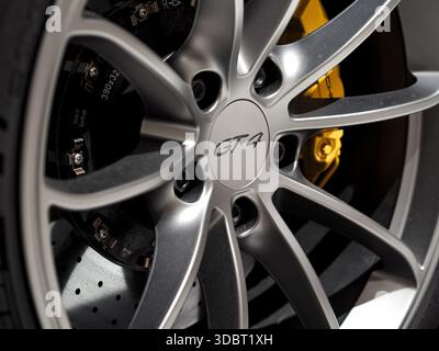Porsche 718 Cayman GT4 Rad Stockfoto