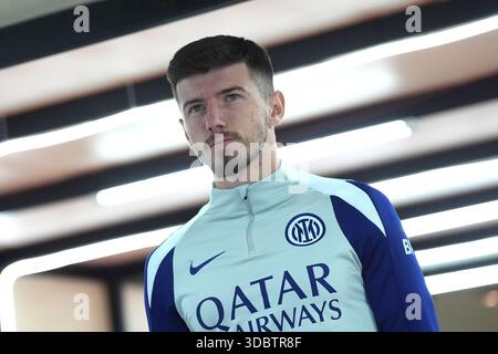 Riad, Saudi-Arabien. Dezember 2025. Petar Sucic von Inter Mailand während des Trainings in Riad, Saudi-Arabien - EA Sports FC italian Supercup 2025/2026 Sport, Fußball - Donnerstag, 18. Dezember 2025 (Foto: Spada/LaPresse) Credit: LaPresse/Alamy Live News Stockfoto