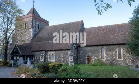 Church of St Helen and St Giles, Rainham, London, England, UK - English Parish Church. Stockfoto