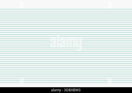 Rasterpapier. Abstrakt gestreifter Hintergrund mit Farbe horizontale Linien. Geometrisches Muster für Schule, Tapete, Texturen, Notizbuch. Liniertes Papier leer Stock Vektor