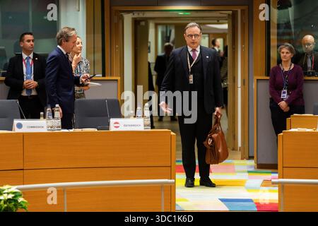 Brüssel, Belgien Dezember 2025. Die europäischen Staats- und Regierungschefs trafen sich zu einem Gipfel in Brüssel, der Hauptstadt Europas. - 18/12/2025 - Belgien/Brüssel/Brüssel - Nicolas Landemard/Le Pictorium Credit: LE PICTORIUM/Alamy Live News Stockfoto