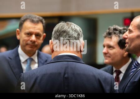 Brüssel, Belgien Dezember 2025. Die europäischen Staats- und Regierungschefs trafen sich zu einem Gipfel in Brüssel, der Hauptstadt Europas. - 18/12/2025 - Belgien/Brüssel/Brüssel - Nicolas Landemard/Le Pictorium Credit: LE PICTORIUM/Alamy Live News Stockfoto