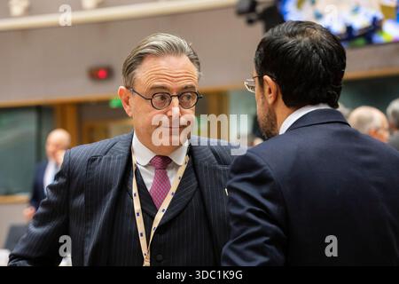 Brüssel, Belgien Dezember 2025. Die europäischen Staats- und Regierungschefs trafen sich zu einem Gipfel in Brüssel, der Hauptstadt Europas. - 18/12/2025 - Belgien/Brüssel/Brüssel - Nicolas Landemard/Le Pictorium Credit: LE PICTORIUM/Alamy Live News Stockfoto