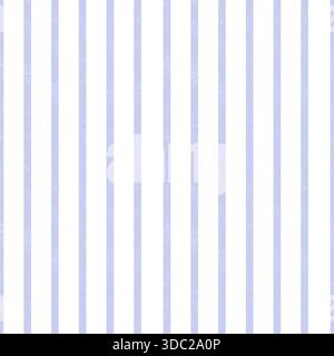 Aquarellnahtloses gestreiftes Muster von pastellblauen Linien, vertikaler linearer Hintergrund, Hand gezeichneter abstrakter geometrischer Hintergrund, Illustration für Sprin Stockfoto