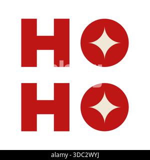 Geometrisches weihnachtliches Element. Für Einladung, Poster, Postkarte, Werbung. Vektorillustration, flache Ausführung Stock Vektor