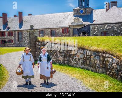Festung von Louisbourg National Historic Site auf Cape Breton Nova Scotia Kanada Stockfoto