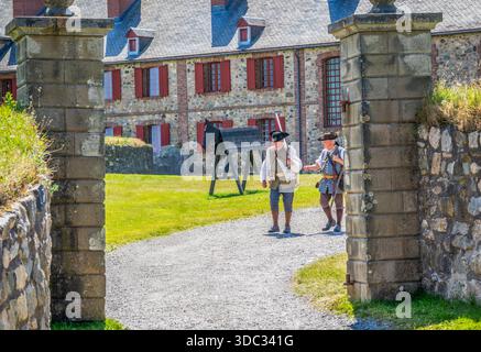 Festung von Louisbourg National Historic Site auf Cape Breton Nova Scotia Kanada Stockfoto