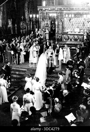 Herzog Von Kent (Spät) Und Herzogin - Prinzessin Marina Wedding 1937. Januar 1935. (Foto: Sport & General Press Agency, Limited). Stockfoto