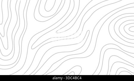 Abstraktes Design mit Linien Topographische Karte Contour Banner Hintergrund. Vektorabbildung Stock Vektor