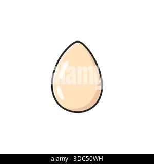 Pastell Doodle Make-up Schwamm Vektor Symbol in einem sauberen illustrierten Stil. Schönheitsmixer und Kosmetikschwamm-Symbol für Make-up, Hautpflege und Selbstpflege Stock Vektor